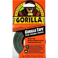 Gorilla 6101001 Black Gorilla Tape Clip Strip, 1