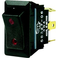 Bep 1001715 Rocker Switch, On-Off-On, Spdt, 1/4