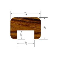 Whitecap 60821 Teak Track Bulkhead Molding - 60821 - 299-60821F1