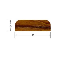 Whitecap 60857 Teak Batten, 3/8