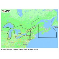 C-Map Mnay201Ms Reveal Chart, Great Lakes To Nova Scotia - M-Na-Y201-Ms - 149-Mnay201Msf1