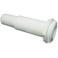 T-H Marine Straight Extra Long Thru-Hull Fitting For Hose, White - Th752Xldp - 232-Th752Xldpf1