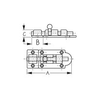 Barrel Bolt - 222522-1 - 354-2225221F1