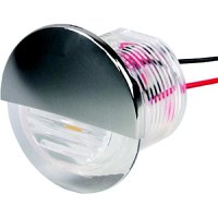 Seadog 401270 Led Flush Mount Round Courtesy Light With Stainless Cover | White Finish - 401270-1 - 354-4012701F1
