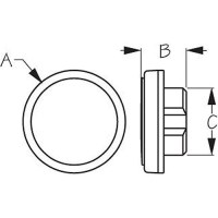 Led Courtesy Button Light - 360°, White Light - 401370-1 - 354-4013701F1