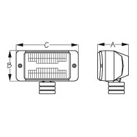 Seadog 405510 Fiberglass Nylon & Stainless 55 Watt 4.58 Amp 12V Docking Light - 405510 - 354-405510F1