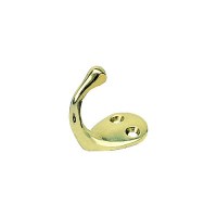 Sea-Dog 6715061 Single Coat Hook - Large, Brass - 671506-1 - 354-6715061F1