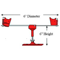 6' Gullsweep System W/Deck Mount - Gs1 - 359-Gs1F1