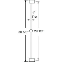 Scandvik 74180 Nordic Stainless Steel Shower Rail, 1/2