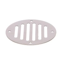 Seachoice Round Ventilator Cover, 3-1/4 In. Diameter, Will Cover Holes Up To 2-1/2 In., Stamped Stainless Steel - 16081 - 50-16081F1