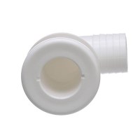 Seachoice 90-Degree Thru-Hull Connector, Fits 1-1/2 In. Id Hose, 1-3/8 In. Max Hull - 50-18121 - 50-18121F1