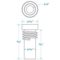 Seachoice Ug175 Adapter, Vhf Cable Antenna Connector - 19831 - 50-19831F1