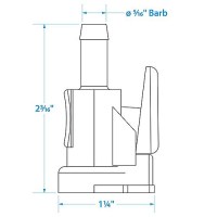 Seachoice Deluxe Fuel Connector Hose Fitting For Evinrude/Johnson, Female, 5/16 In. Barb - 20521 - 50-20521F1