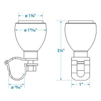 Seachoice Large Stainless Steel Turning Knob - 50-28491 - 50-28491F1