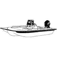 Carver 71019F10 Center Console Bay Style Fishing With Shallow Draft Hull, 19'6, Poly-Flex Ii Slate Gray O/B - 71019F10 - 500-71019F10F1