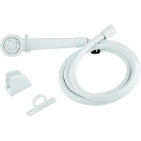 Dura Faucet Dfsa130Wt Economy Single Function Shower Wand & Hose Kit, White - Df-Sa130-Wt - 621-Dfsa130Wtf1