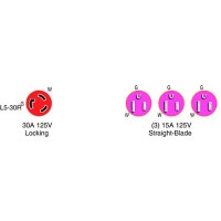Parkpower 30153Gpa 30A Generator Plug To (3) 15A Receptacles Pigtail Adapter - 30153Gpa - 679-30153Gpaf1