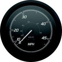 Quicksilver 8M6020099 Speedometer (45Mph), Black/Matte Black - 8M6020099 - 710-79-8M6020099F1